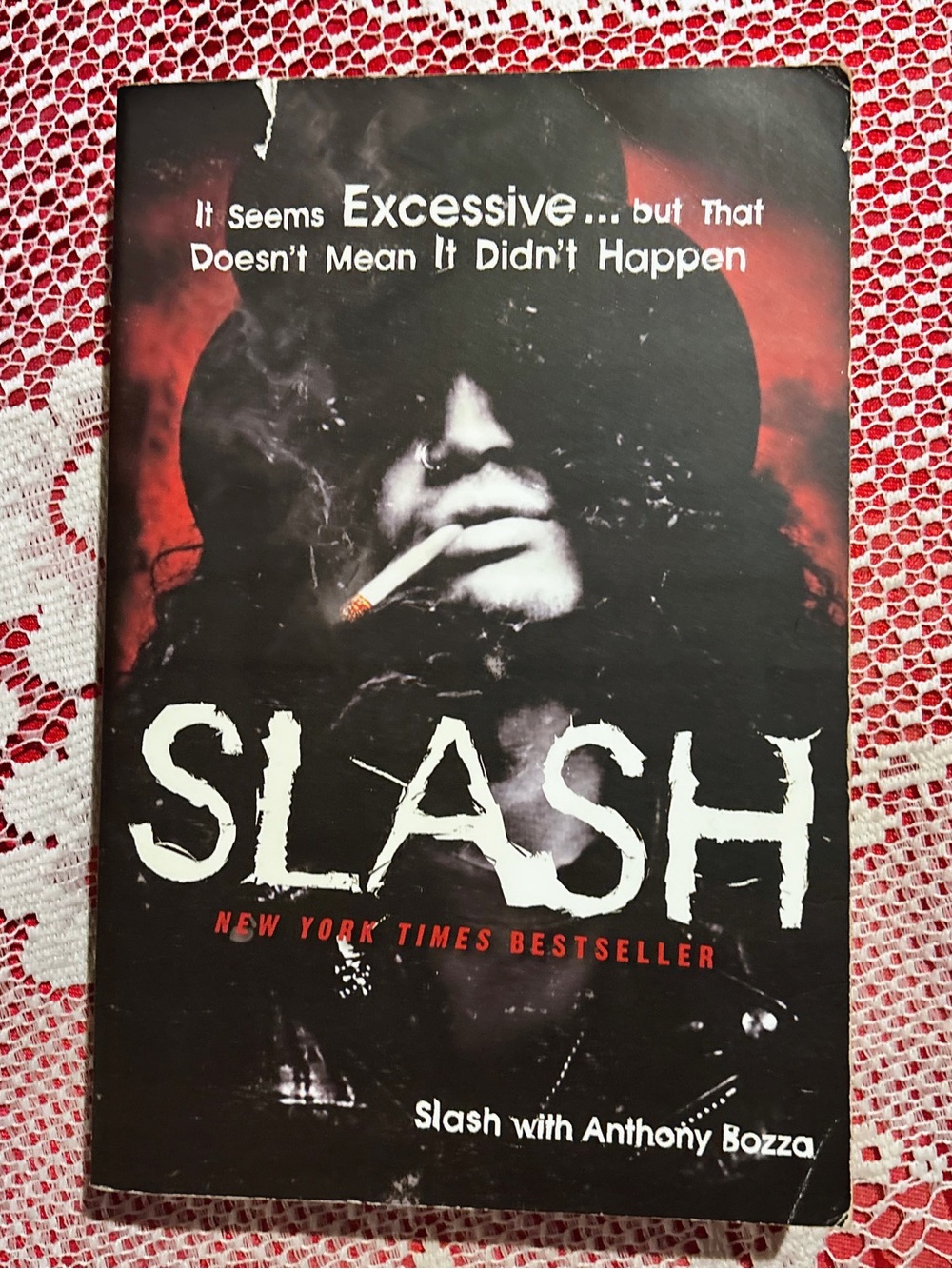 Slash Autobiography Paperback — Black & Red Cover